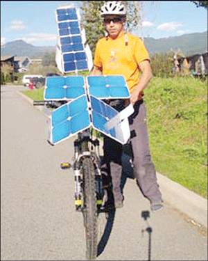  شمسی توانائی سے چلنے والی سائیکل 