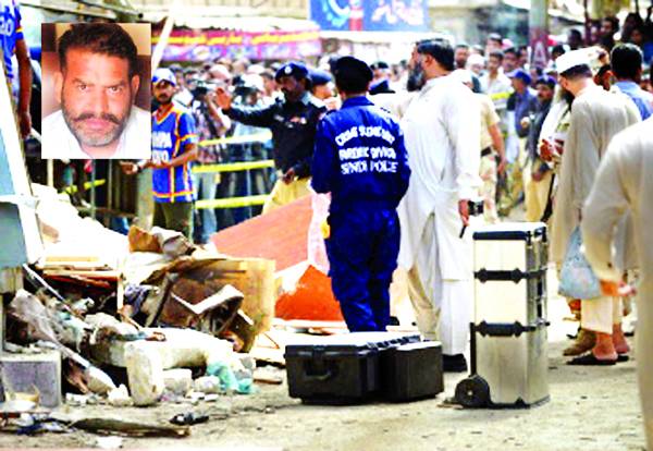 کراچی : خودکش دھماکہ‘ معطل ایس ایچ او شفیق تنولی سمیت پانچ افراد جاں بحق 