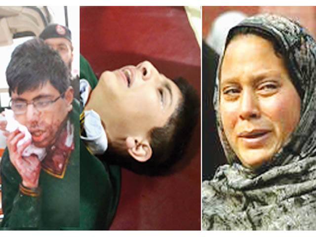 پشاور: آرمی پبلک سکول پر دہشت گردوں کا حملہ‘ 132 بچوں سمیت 141 شہید