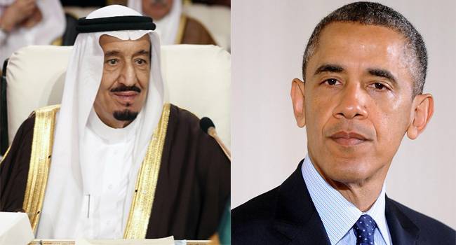 سعودی فرمانروا کا اوبامہ سے رابطہ، حوثی قبائل ، ایران کیساتھ جوہری معاہدے پر تبادلہ خیال