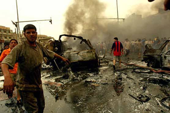 عراقی شہر رمادی میں دو بم دھماکے‘ 60 فوجی رضا کار ہلاک 