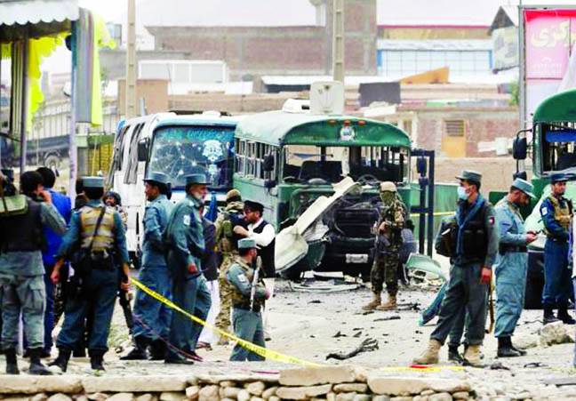 کابل: پولیس کیڈٹس کی بسوں پر طالبان کے خودکش حملے‘ 30 ہلاک‘ 50 زخمی