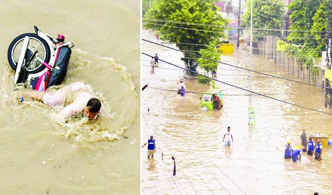موسلادھار بارش‘ لاہور ’’ڈوب‘‘ گیا‘ کرنٹ لگنے‘ چھت گرنے سے 2 بچیاں جاں بحق