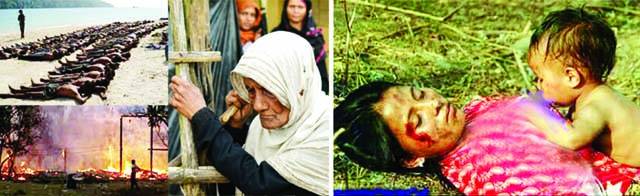 میانمار: روہنگیا مسلمانوں کا قتل عام تیز، 26 سو گھر نذر آتش