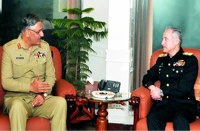 بحریہ کے سربراہ ایڈمرل ظفر محمود سے جنرل زبیر محمود کی ملاقات