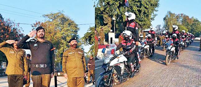 پولیس لائن ہیڈ کوارٹر ز راولپنڈی میں جنرل پریڈ کا ا ہتمام