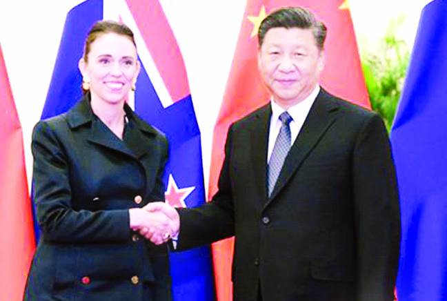 چینی صدر کی وزیراعظم نیوزی لینڈ سے تعزیت، سٹرٹیجک پارٹنر شپ بڑھانے پر اتفاق