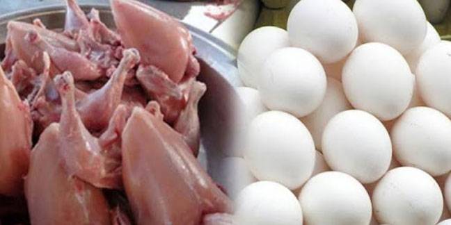 برائلر گوشت کی قیمت میں 2روپے کلو فارمی انڈوں میں 7 روپے درجن کمی
