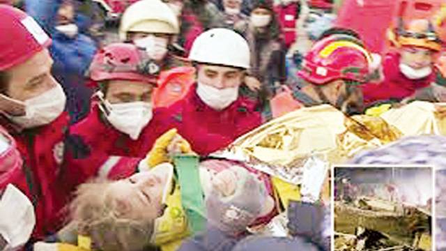 ترکی: زلزلے سے ہلاکتیں 86، زخمی 962، 65 گھنٹے بعد بچی کو زندہ نکال لیا گیا