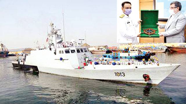 جہاز پی این ایس عظمت کا ایرانی بندرگاہ کا دو رہ، بحری مشق میں شرکت