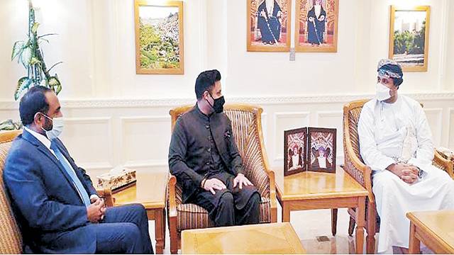   ذوالفقار بخاری کی عمانی وزیر برائے افرادی قوت ڈاکٹر مہدبن سید سے ملاقات