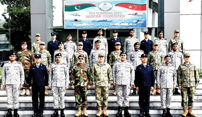 پاکستان ‘چین بحری افواج کی مشق سی گارڈین کی کراچی میں اختتامی تقریب