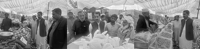 ایڈیشنل ڈپٹی کمشنر جنرل کا رمضان سہولت بازار ننکانہ کا دورہ