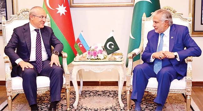 نائب وزیراعظم اور آذربائیجان کے وزیر کی ملاقات‘ طویل المدتی اقتصادی تعاون بڑھانے کا عزم