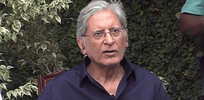 ڈریں اس دن سے جب اڈیالہ جیل کا دروازہ ٹوٹ گیا تو معاملات کسی کے ہاتھ میں نہیں رہیں گے، اعتزازاحسن 