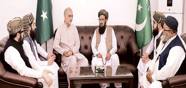 حافظ نعیم سے عبدالحق ثانی کی وفد کے ہمراہ ملاقات، پروفیسر خورشید کی وفات پر تعزیت 