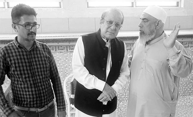 سابق وزیر اعظم میاں نواز شریف سے خواجہ ندیم کی ملاقات 