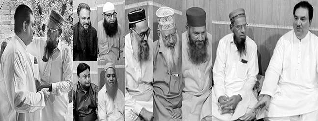 گوجرانوالہ:خرم دستگیرخان کی جمعیت اہلحدیث کے علامہ سعید کلیروی ودیگر سے ملاقات