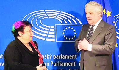 شیریں مزاری کی صدر یورپین پارلیمنٹ سے ملاقات، مقبوضہ کشمیر میں انسانی حقوق کی خلاف ورزیوں سے آگاہ کیا