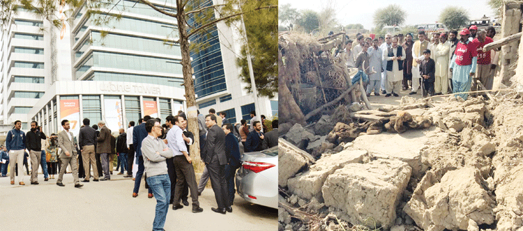 لاہور سمیت کئی شہروں میں 6.2شدت زلزلہ چھتیں گرنے سے بچی جاں بحق 18 افراد زخمی
