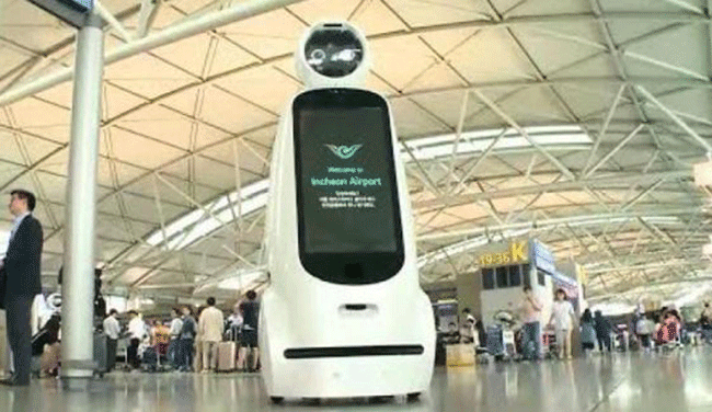 جنوبی کوریا کے ائیر پورٹ پر روبوٹس تعینات