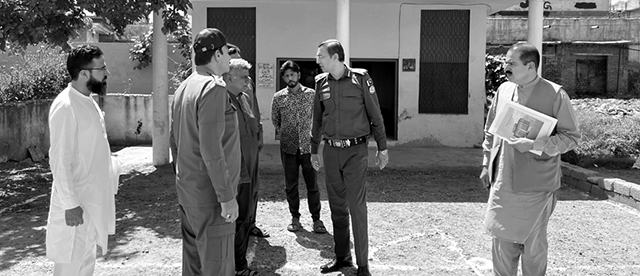 ڈی پی او جہلم طارق عزیز سندھو کا ڈسٹرکٹ ٹریفک آفس دینہ کا دورہ