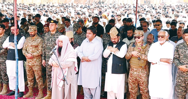 سپیکر پنجاب اسمبلی کی کھڈیاں خاص میں شہداء کے غائبانہ نمازجنازہ میں شرکت